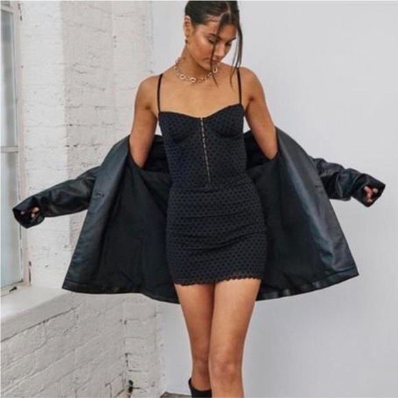 Glassons Skirts Glassons Black Polka Dot Skirt And Top Poshmark